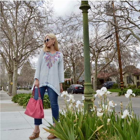 Soft Surroundings Mixteca Embroider Tunic Large - Picture 2 of 13